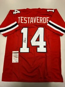 Vinny Testaverde signed Miami Hurricanes Jersey JSA COA - Picture 1 of 4