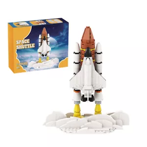 MOC Space Exploration Shuttle Building Blocks Rocket Ship Display Model Kid Gift - Picture 1 of 6