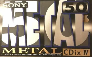 *NEU* Sony Metal CDix IV 50 Minuten Metall Position Kassette Band C-50CDX4A A045 - Bild 1 von 2