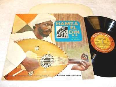 Hamza El Din "Music of Nubia" 1964 Folk-World LP, Nice EX!, 1970's Pressing Foto 1 de 2