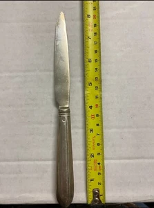 ANTIQUE SILVER HANDLE THREAD PATTERN BUTTER KNIFE DUBLIN C1800 - Picture 1 of 4
