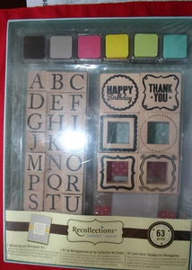 NUEVO KIT ESPECIAL DE CARDMAKING Y MONOGRAMA DE FIRMA RECUERDOS SELLADOS DE FÁBRICA - Imagen 1 de 2