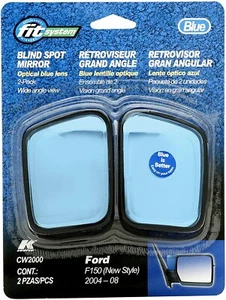 Blind Spot Mirror Optical Blue Lens FIT SYSTEM CW2000 Fits 2004-2008 Ford F150 - Picture 1 of 3