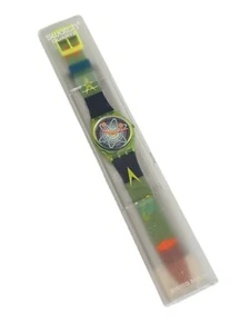 Swatch Wave Rebel 35 mm cinturino in silicone 1992 orologio da polso vintage (S-025) - Foto 1 di 6