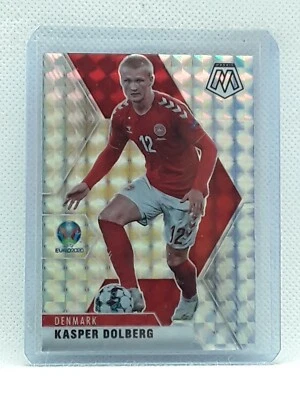 Kasper Dolberg 2021 Panini Mosaic UEFA EURO Soccer - #39 SILVER MOSAIC - Denmark - Image 1 of 2