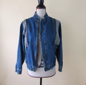 Talla: L JORDACHE VINTAGE Chaqueta Denim + Chaleco Mangas Desmontables Mujer’s Azul - Imagen 1 de 12