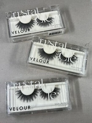 PESTAÑAS TERCIOPELO SEDA CRISTALINAS - 3 PARES - Auténticas y Nuevas Foto 1 de 3