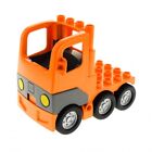 1x Lego Duplo LKW orange Laster Kabine Chassis Fahrzeug 1326c01 48125c03