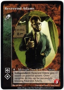 Reverend Adams Caitiff Millennium Cultist Storyline Promo V:TES VTES - Picture 1 of 1