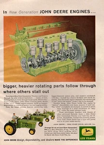 1962 John Deere Model 4010 Diesel Tractor Original Color Cutaway Ad  - Picture 1 of 1