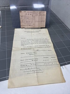 ORIGINAL RECEIPT IRISH NATIONAL FORESTERS BENEFIT SOCIETY VICTORIA 1942 - Picture 1 of 5