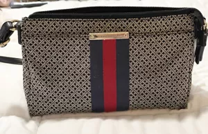 Vintage Tommy Hilfiger Geldbörse Damen klein blau rec grau - Bild 1 von 5
