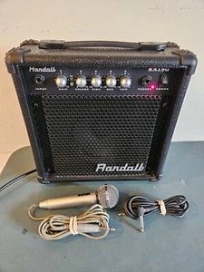 RANDALL RA15G NERO 120V CHITARRA ELETTRICA PRATICA AMPLIFICATORE COMBO E MICROFONO - Foto 1 di 5