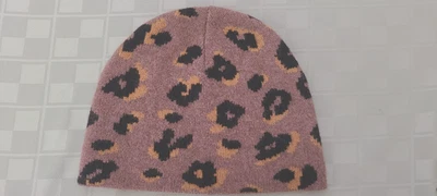 Gorro Madewell marrón pintado de lana de leopardo talla única Foto 1 de 4