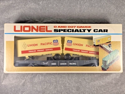 Lionel 6-9383 Union Pacific Famous American RR Piggyback Flat Car with Vans - Image 1 of 4