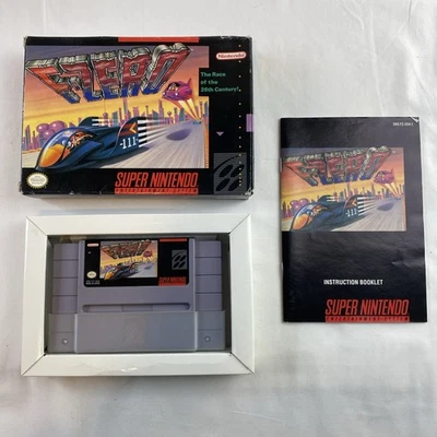 F-Zero SNES – Complete In Box (CIB) – Cartridge, Box & Manual - Image 1 of 4