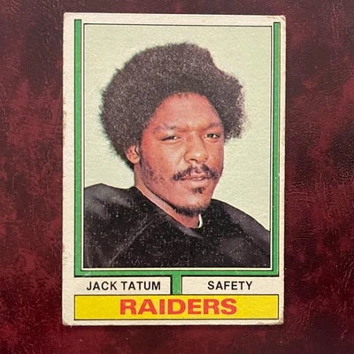 1974 Topps Set JACK TATUM #14 OAKLAND RAIDERS - VG/VG-EX - Image 1 of 2