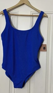 Women's Pucker Textured Scoop Neck Full Coverage - Shade & Shore L(12-14) - Picture 1 of 11