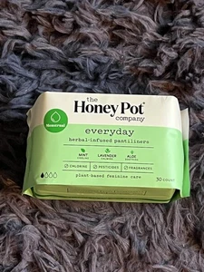 Revestimientos herbales diarios de The Honey Pot Company 12 piezas ~ 30 quilates cada uno ~ a base de plantas - Imagen 1 de 2