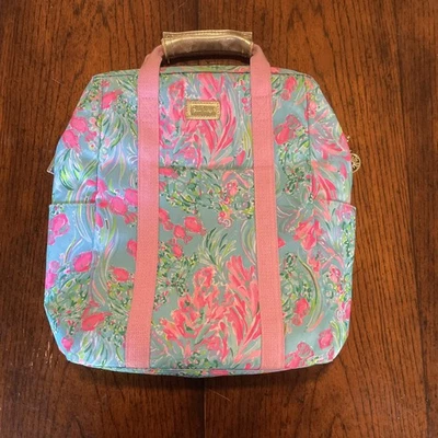 Mochila aislada Lilly Pulitzer bolsa refrigeradora Best Fishes rosa almuerzo convertible Foto 1 de 4
