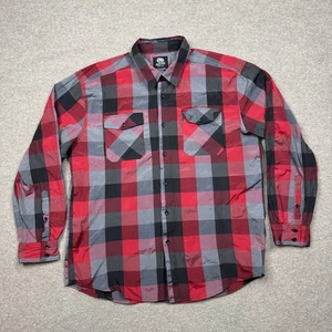 Ecko Unltd Hemd Herren Gr. 2XL rot Knopfleiste Langarm kariert Streetwear Erwachsene - Bild 1 von 7