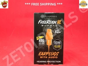 **BRAND NEW** Plugfones FREEREIGN VL Earplugs With Audio OSHA HEARING PROTECTION - Picture 1 of 5