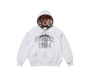 Supreme MM6 Maison Margiela Hoodie Zip Up Pullover Sweatshirt White Authentic - Picture 1 of 6