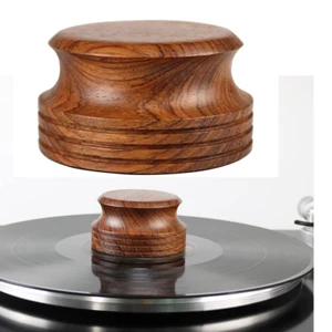 Morsetto Stabilizzatore Disco Legno Retro Hi-End Vinile Giradischi Record 317g - Foto 1 di 10