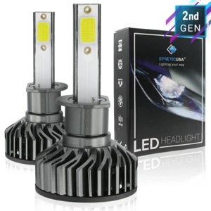 2x H1 COB 6000K White LED High Beam or Fog Light Bulbs Conversion Kit - Bild 1 von 10