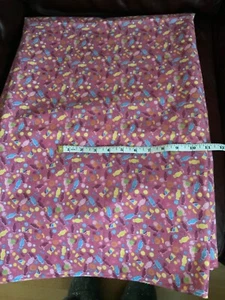 3 Meters Cotton Fabric "Sweets in Wrappers” Pinks Lemon Blues Green Orange - Picture 1 of 2