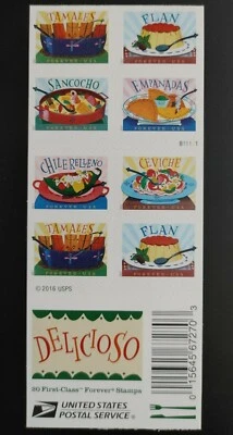 US 5192-5197 5197b Delicioso forever booklet (20 stamps) MNH 2017 Free Shipping! - Image 1 of 2