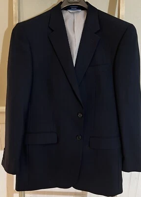 Abrigo Blazer Traje Chaqueta Croft & Barrow Para Hombres Azul Oscuro Deportivo Talla 42L Foto 1 de 4