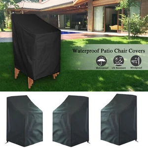 Waterproof Outdoor Garden Patio Stacking Chair Cover Chairs Furniture Case Skin - Picture 1 of 12