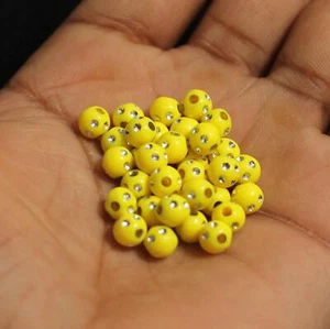 6mm Acrylic Dotted Beads - Picture 1 of 28