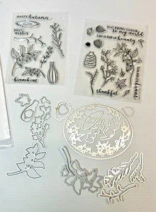 Hero Arts September 2018 Monatsset Happy Autumn Herbst Briefmarken & Stanzen MH0918C - Bild 1 von 4