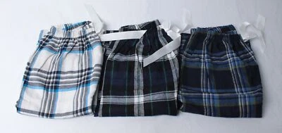Shein Girl's 3 Pc Set Plaid Ribbon String Pajama Pants BL1 Multicolor Small - Image 1 of 4