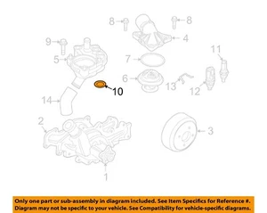 FORD OEM 01-11 Explorer Sport Trac Water Pump-Thermostat Gasket 1L2Z8255AA - Picture 1 of 2