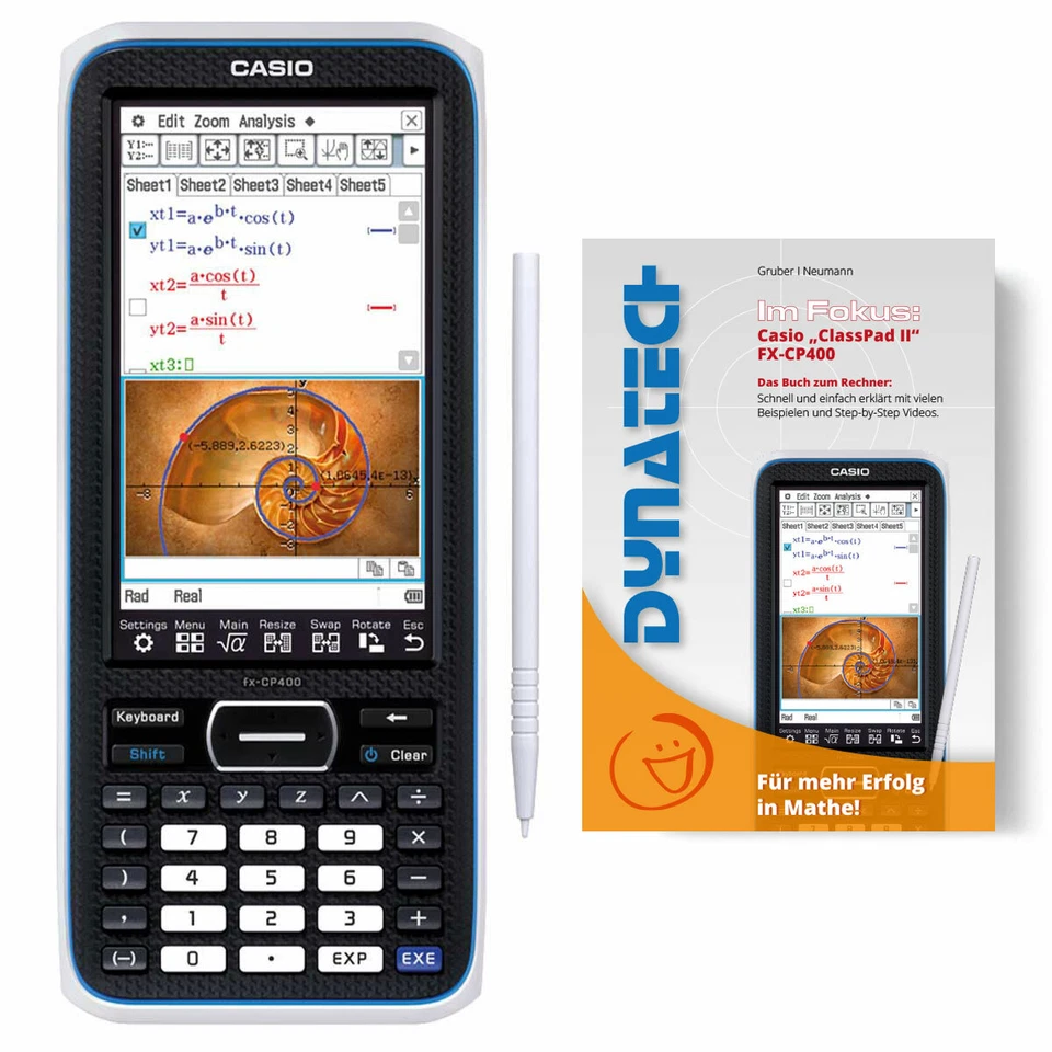 Casio FX-CP400 und Arbeitsbuch für den FX-CP400 - im Aktions-Bundle - Bild 1 von 1