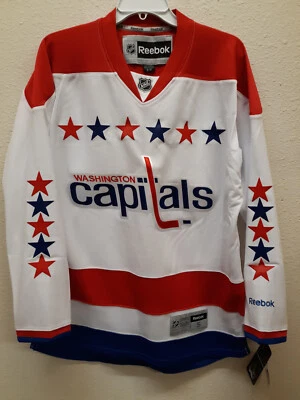 Camiseta Reebok Premier NHL Washington Capitals Team Blanca Alt talla S Foto 1 de 2