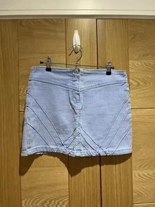 90s Bay Trading Denim Micro Mini Skirt - Picture 1 of 5