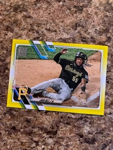 Josh Bell 2021 Topps Yellow Walgreens SP paralelo # 130 Pittsburgh Pirates Nats - Imagen 1 de 1