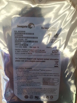 *New* Seagate Barracuda (ST3320620A) 320GB,7200 RPM,3.5" Internal Hard Drive - Image 1 of 4