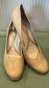 Naturalizer Women's Nude Patent Leather Pumps Size 9.5 - Picture 1 of 10