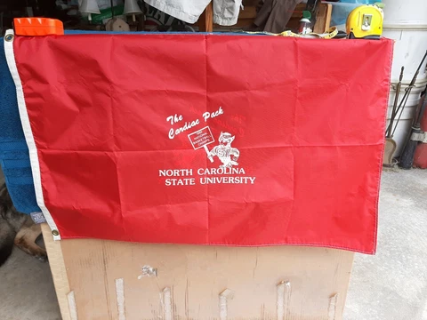 N C State Wolfpack 1983 National Basketball Champions Flag The Cardiac Pack Flag Cover