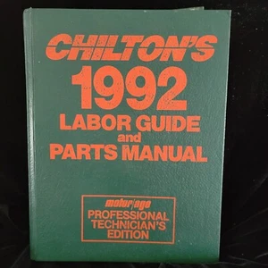 Chilton's 1992 Labor Guide And Parts Manual Professional Mechanics Edition - Picture 1 of 5