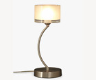 John Lewis Paige Touch On/Off Table Lamp *CHIPPED GLASS SHADE*