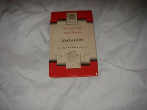 ORDNANCE SURVEY KARTE 107 des Snowdengebiets, siebte Serie - Bild 1 von 4