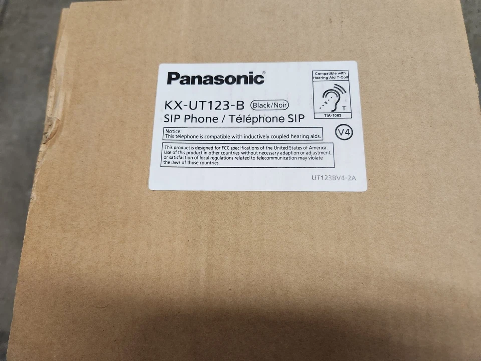 Panasonic KX-UT123 SIP Phone Black - Image 1 of 1