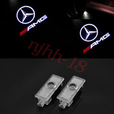 2x LED AMG Car door welcome Projector light Kit For Mercedes-Benz CLS CLA C207