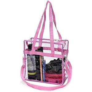 Handy Laundry Clear Tote Bag Stadium Approved - Shoulder Straps and Zippered - Picture 1 of 1
